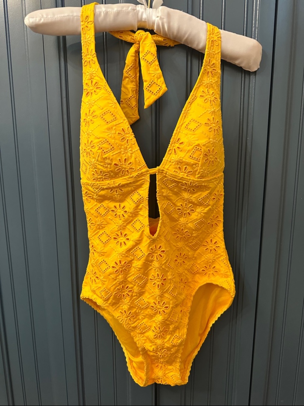 kate spade Bright Yellow One piece swimsuit with Branded Tag